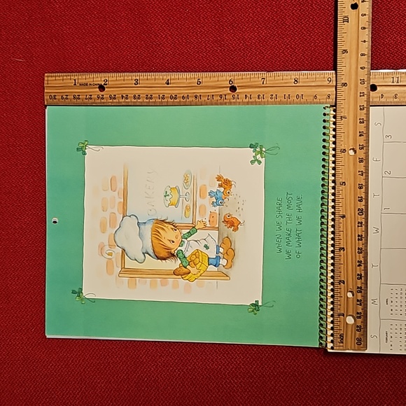 Betsey Clark's Little Bits Of Wisdom 1984 wall calendar UNUSED Vintage Hallmark - Picture 7 of 15